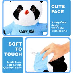 Fiddlerz Super Plush Stuffed Animals Cuddly Soft Toy Panda - Height 22 cm (Color May Vary) image 2