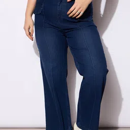 SASSAFRAS Curve Women Straight Fit Light Fade Stretchable Jeans-image-54