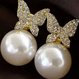 AKISON JEWELS Women White Gold-Plated Crystals Circular Drop Earrings-image-63
