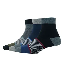 Peter England Men Pack Of 3 Striped Above Ankle-Length Socks-46