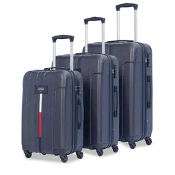 Tommy Hilfiger Set Of 3 Wyoming Textured Trolley Bag-1