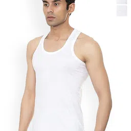 CAVENDERS Pack Of 3 Pure Cotton Scoop Neck Gym Vests C23=-=SWIFT----==3- ---85-image-65
