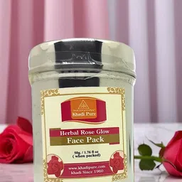 Khadi Pure Herbal Rose Glow Face Pack - 50 g-image-49