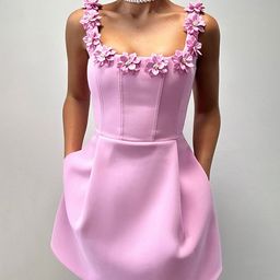 StyleCast x Revolte Applique Sheath Mini Dress-image-67