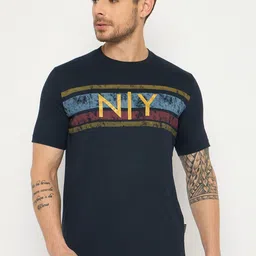 Duke Men Typography Printed Round Neck Cotton Slim Fit T-shirt-image-62