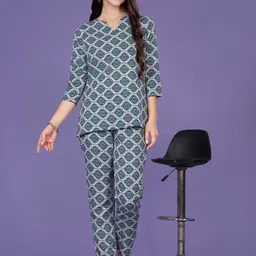 Vegles Printed Tunic With Trouser Co-Ords-image-72