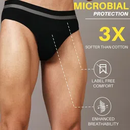 NEVER NEUD Ultra Soft & Stretchable Basic Briefs NN01-M901-S image 3