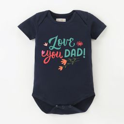 BLUSHES Infants Father's Day Theme Printed Pure Cotton Bodysuit-image-64