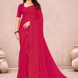 DIVASTRI Leheriya Print Saree With Unstitched Blouse Piece-picture-19