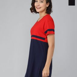 Christy World Women Pack Of 2 Colourblocked Longline T-shirt-image-97