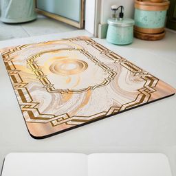 IVAZA Peach 1780 GSM Silicone Bath Rugs-image-87