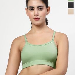 LILY Pack Of 3 Non Padded Non-Wired Seamless Full Coverage Bra-6