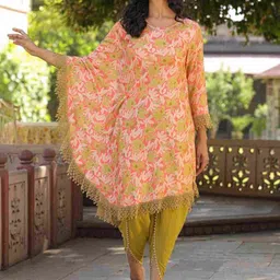 Aralia Printed Tunic With Dhoti Pant Co-Ords-picture-4
