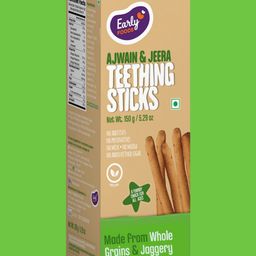 Early Foods Whole Wheat Ajwain Jaggery Teething Sticks 150g-image-79