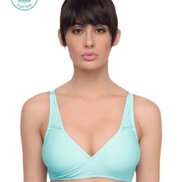 Inner Sense Solid Organic Antimicrobial Feeding Bra - Sea Green-image-77