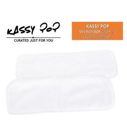 Kassy Pop 3 Layer Microfiber Insert Set of 2 - White-25