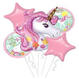 Shopperskart Unicorn Theme Foil Balloons Multicolour - Pack of 5-image-44