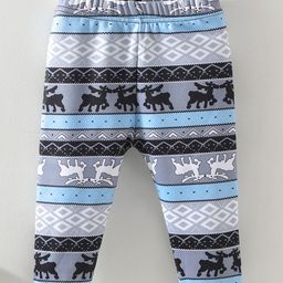 Kookie Kids Full Length Leggings Animal Print - Blue-image-111
