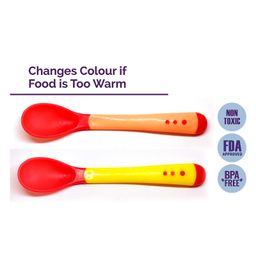 The Little Lookers Temperature Sensing Spoon Pack of 2 - Red Yellow-28