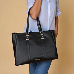 Toteteca PU Structured Shoulder Bag with Applique image 4