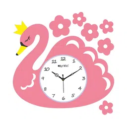 OLIVE TREE Pink & White Contemporary Wall Clock-image-32
