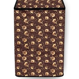 The Furnishing Tree Washing Machine Cover Floral Pattern Coffee Brown Compatible for Whirlpool 13 K-image-75