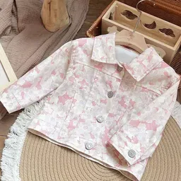 LULU & SKY Girls Geometric Checked without Crop Tailored Jacket-image-65