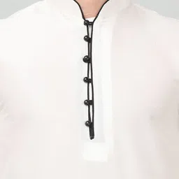 LEMONX Men Regular Dupion Silk Kurta with Dhoti Pants image 5