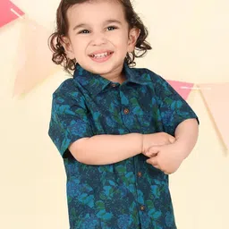 Fabindia Boys Floral Printed Casual Shirt-39