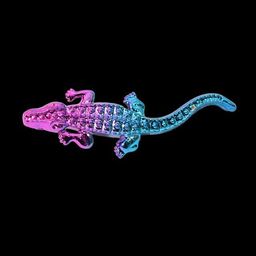 Curren Crocodile Designer Lapel Pin Brooch-image-102