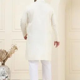 SOJANYA PLUS Men Regular Kurta with Pyjamas image 5