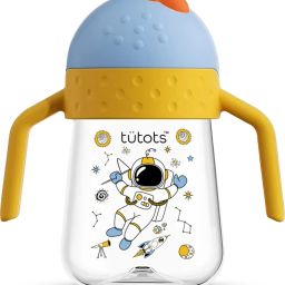 Astronaut Sipper for Kids with Straw|Twin Handle BPA Free Sippy Bottle-image-11