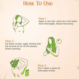 TRICHUP Hair Fall Control Shampoo With Bhringraj - 640 ml image 5