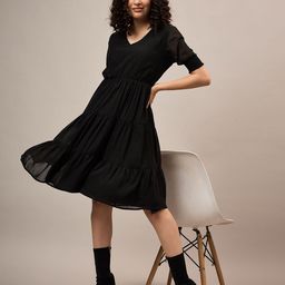 The Roadster Lifestyle Co Short Sleeve Midi Dresses-image-77