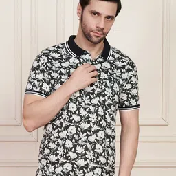 Austin wood Men Printed Polo Collar Pockets T-shirt-picture-7