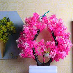 Asharya Pink 1 Pieces Hanging Artificial Plant With Pot-5