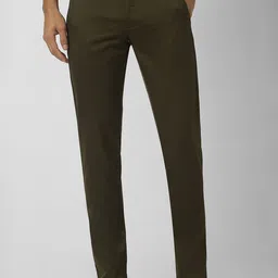 Van Heusen Sport Men Slim Fit Mid-Rise Pure Cotton Formal Trousers-image-90