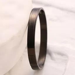 French Accent Black Bangle-Style Bracelet-image-57