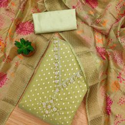 LeeliPeeri Designer Embellished Unstitched Dress Material-picture-27