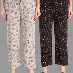 TRENDY WORLD Pack of 2 Printed Pyjamas-image-75