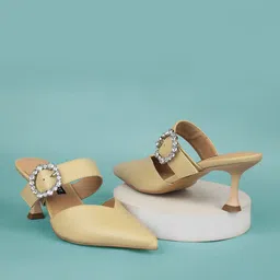 Nine West Women Embellished PU Block Sandals-image-89