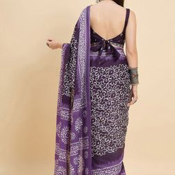 Anouk Rustic Floral Printed Bhagalpuri Saree image 2