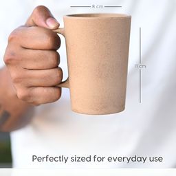 eha Red & Green Solid Matte Mugs Set of Cups and Mugs image 2