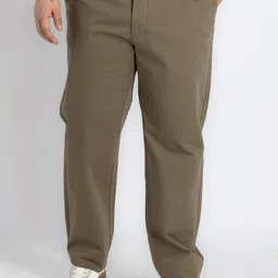 UNSIZED Men Mid-Rise Chinos Trousers-image-78