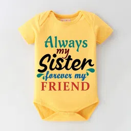 BLUSHES Infants Raksha Bandhan Printed Pure Cotton Bodysuit-49