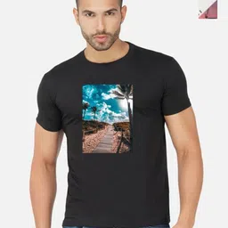 GLOBAL NOMAD Men 2 Printed Bio Finish T-shirt-image-96