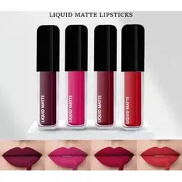 NY9 HUDA Set Of 4 Mini Matte Liquid Lipstick - 1.9 ml Each image 3