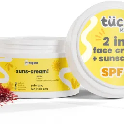 Sunscreen - SPF 50 PA++++ Intelligent Kids Saffron Face Cream & Sunscreen 50gm | Broad spectrum UV |-80