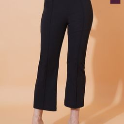 Kushi Flyer Women Pack Of 2 Comfort Regular Fit Wide Leg Trousers-image-89