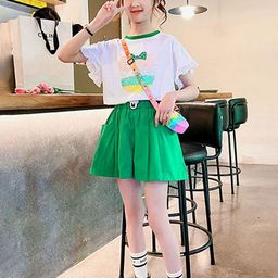 LULU & SKY Girls Printed Top with Shorts-picture-14